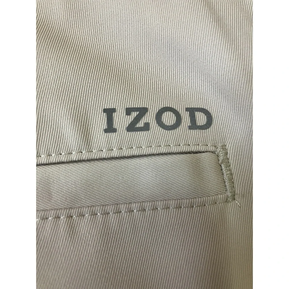 IZOD Golf Pants Mens Chino Slim Fit Size 32x30 Beige Lightweight‎ Performance